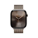 Apple Watch Series 10 Cellular Titanium 46mm Αδιάβροχο με eSIM και Παλμογράφο (Natural Titanum with Milanese Loop Natural (M/L)) - Image 2