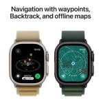 Apple Watch Ultra 2 2024 Titanium 49mm Αδιάβροχο με eSIM και Παλμογράφο (Black με Black Trail Loop (S/M)) - Image 5