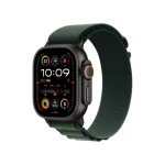 Apple Watch Ultra 2 2024 Titanium 49mm Αδιάβροχο με eSIM και Παλμογράφο (Black με Dark Green Alpine Loop - Large) - Image 2