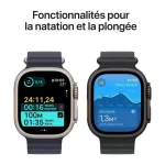 Apple Watch Ultra 2 2024 Titanium 49mm Αδιάβροχο με eSIM και Παλμογράφο (Natural με Tan Alpine Loop - Large) - Image 5