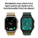 Apple Watch Ultra 2 2024 Titanium 49mm Αδιάβροχο με eSIM και Παλμογράφο (Natural με Tan Alpine Loop - Large) - Image 6