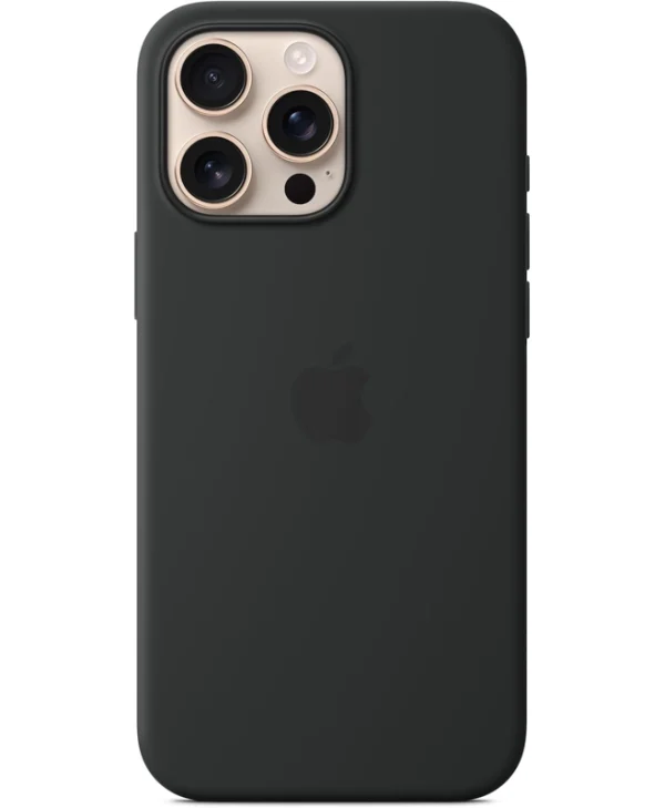Apple Silicone Case with MagSafe Back Cover Σιλικόνης Μαύρο (iPhone 16 Pro)
