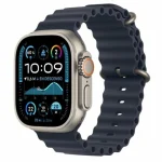 Apple Watch Ultra 2 2024 Titanium 49mm Αδιάβροχο με eSIM και Παλμογράφο (Natural με Navy Ocean Band) - Image 2