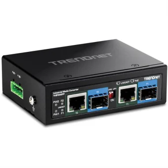 Converter Trendnet 2-port Industrial Sfp To Gigabit Poe++ Media Conv