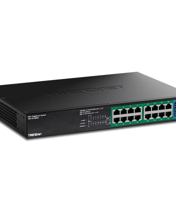 Trendnet TPE-TG182ES Unmanaged L2 PoE+ Switch με 16 Θύρες Gigabit (1Gbps) Ethernet και 2 SFP Θύρες TPE-TG182ES