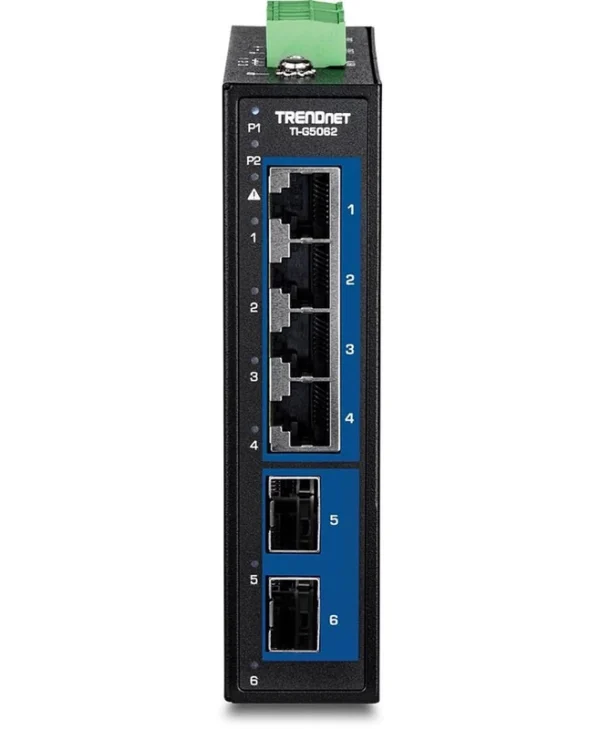 Trendnet TI-G5062 Unmanaged L2 Switch με 4 Θύρες Gigabit (1Gbps) Ethernet και 2 SFP Θύρες TI-G5062
