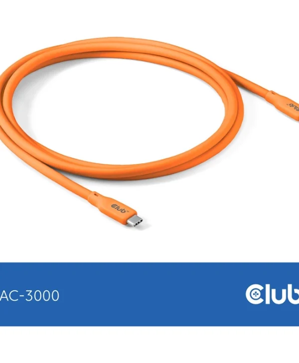 Club3D USB 2.0 Cable USB-C male - USB-C 240W Πορτοκαλί 2m