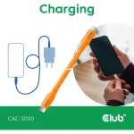 Club3D USB 2.0 Cable USB-C male - USB-C 240W Πορτοκαλί 2m - Image 6