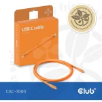 Club3D USB 2.0 Cable USB-C male - USB-C 240W Πορτοκαλί 2m - Image 8