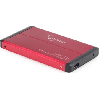 Gembird Θήκη για Σκληρό Δίσκο 2.5" SATA III με σύνδεση USB 3.0 σε Κόκκινο χρώμα