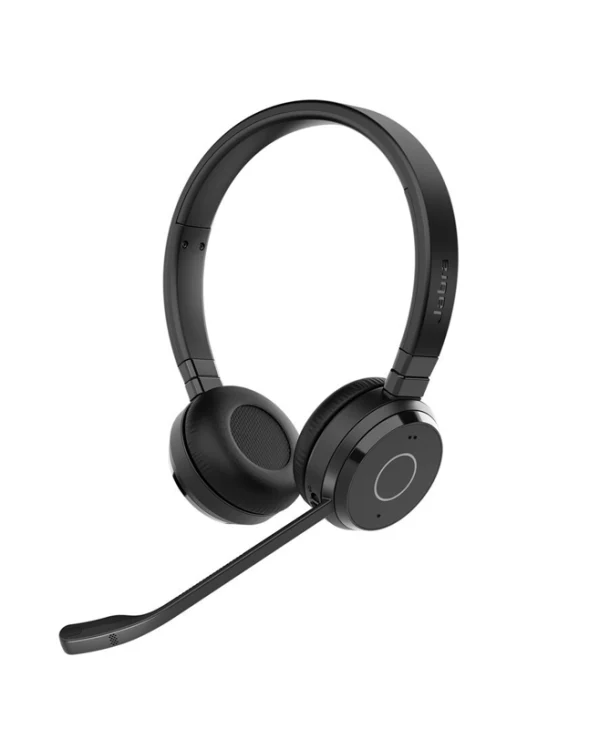 Jabra Evolve 65 TE UC Stereo Ασύρματα On Ear Multimedia Ακουστικά με μικρόφωνο και σύνδεση Bluetooth / USB-A