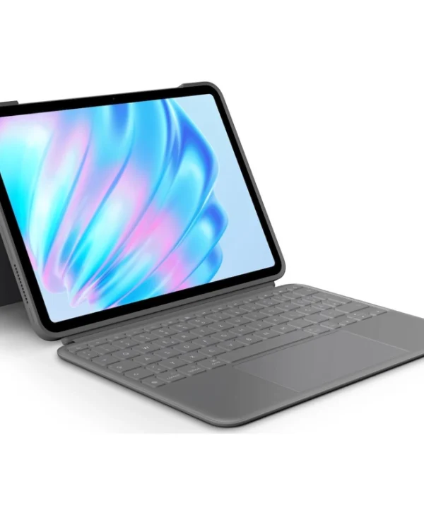 Logitech Combo Touch Flip Cover με Πληκτρολόγιο στα Γερμανικά Oxford Gray (iPad Air 2024 11") 920-012629 920-012629