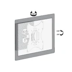 Maclean Energy MC-501A B Βάση Τηλεόρασης Τοίχου έως 42" και 30kg - Image 3