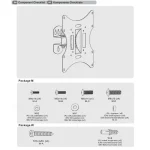 Maclean Energy MC-501A B Βάση Τηλεόρασης Τοίχου έως 42" και 30kg - Image 6