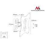 Maclean Energy MC-501A B Βάση Τηλεόρασης Τοίχου έως 42" και 30kg - Image 7