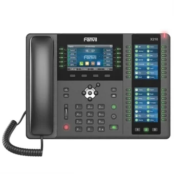 Fanvil X210 Ενσύρματο Τηλέφωνο IP 20 γραμμών Μαύρο