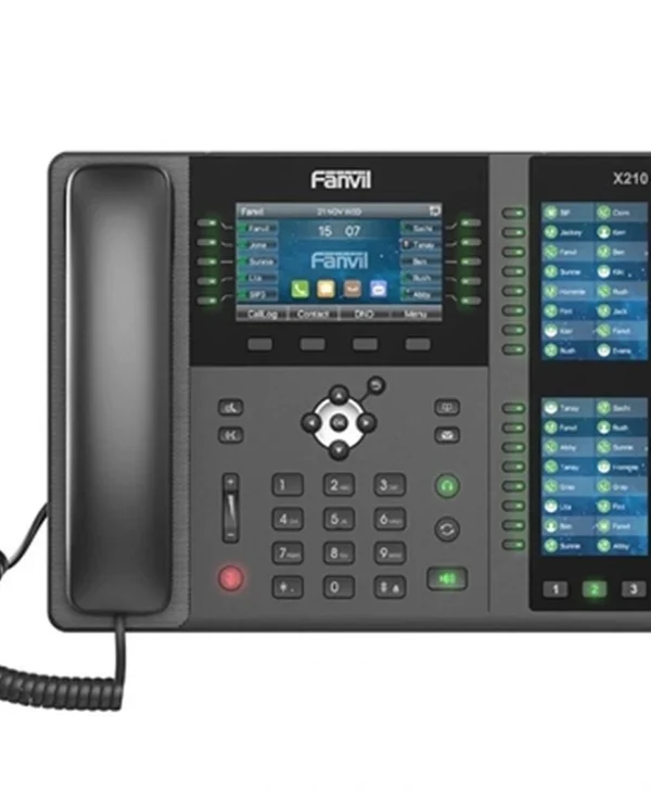 Fanvil X210 Ενσύρματο Τηλέφωνο IP 20 γραμμών Μαύρο