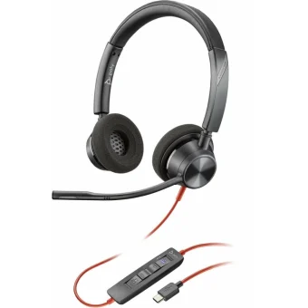 Poly Blackwire 3320 On Ear Multimedia Ακουστικά με μικρόφωνο και σύνδεση USB-C