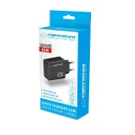 Esperanza Φορτιστής Χωρίς Καλώδιο με 2 Θύρες USB-A και Θύρα USB-C 42W Power Delivery Μαύρος (EZC106K) EZC106K - Image 3