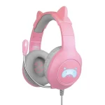 FR-TEC Tanooki Over Ear Gaming Headset με σύνδεση 3.5mm Ροζ