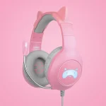 FR-TEC Tanooki Over Ear Gaming Headset με σύνδεση 3.5mm Ροζ - Image 5