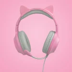 FR-TEC Tanooki Over Ear Gaming Headset με σύνδεση 3.5mm Ροζ - Image 6