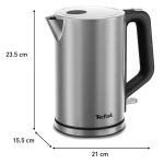 Tefal Bronx Βραστήρας 1.7lt 2200W Ασημί - Image 5