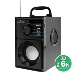 Media-Tech Boombox BT Ηχείο Bluetooth 15W με Ραδιόφωνο και Διάρκεια Μπαταρίας έως 6 ώρες Μαύρο - Image 6