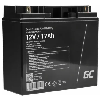 Green Cell Μπαταρία UPS με Χωρητικότητα 17Ah και Τάση 12V AGM51 1τμχ AGM51