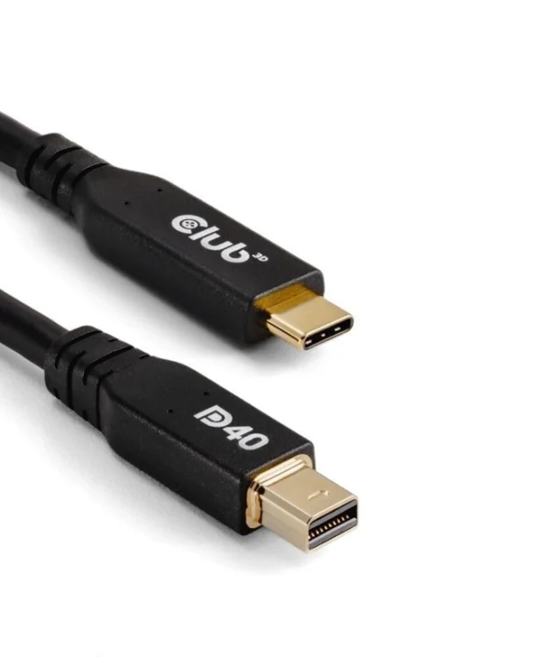 Club3D USB 2.0 Cable USB-C male - mini DisplayPort Μαύρο 2m CAC-1561 CAC-1561