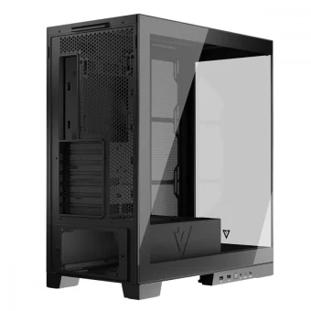 Modecom Volcano Space Midi Tower Κουτί Υπολογιστή με Πλαϊνό Παράθυρο Μαύρο