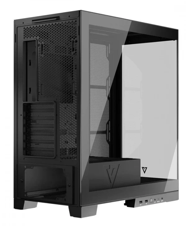 Modecom Volcano Space Midi Tower Κουτί Υπολογιστή με Πλαϊνό Παράθυρο Μαύρο