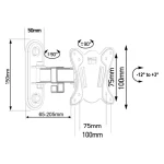 Maclean Energy MC-416 Βάση Τηλεόρασης Τοίχου έως 32" Μαύρο MC-416 - Image 9