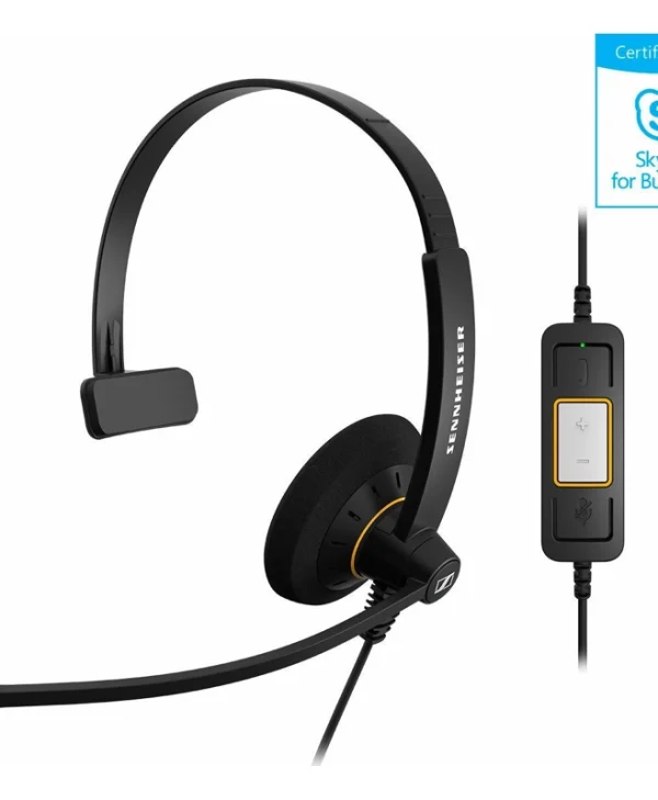 Sennheiser SC-30-USB-ML Headset Call Center On Ear Multimedia Ακουστικά με μικροφωνο και σύνδεση USB-A