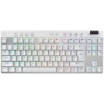 Logitech Pro X TKL Ασύρματο Gaming Μηχανικό Πληκτρολόγιο Tenkeyless με RGB φωτισμό (Αγγλικό US) Lightspeed White