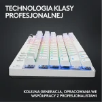 Logitech Pro X TKL Ασύρματο Gaming Μηχανικό Πληκτρολόγιο Tenkeyless με RGB φωτισμό (Αγγλικό US) Lightspeed White - Image 6