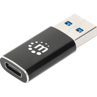Manhattan Μετατροπέας USB-A male σε USB-C female 1τμχ 153980 153980
