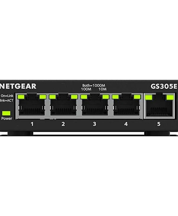 NetGear GS305E Managed L2 Switch με 5 Θύρες Gigabit (1Gbps) Ethernet