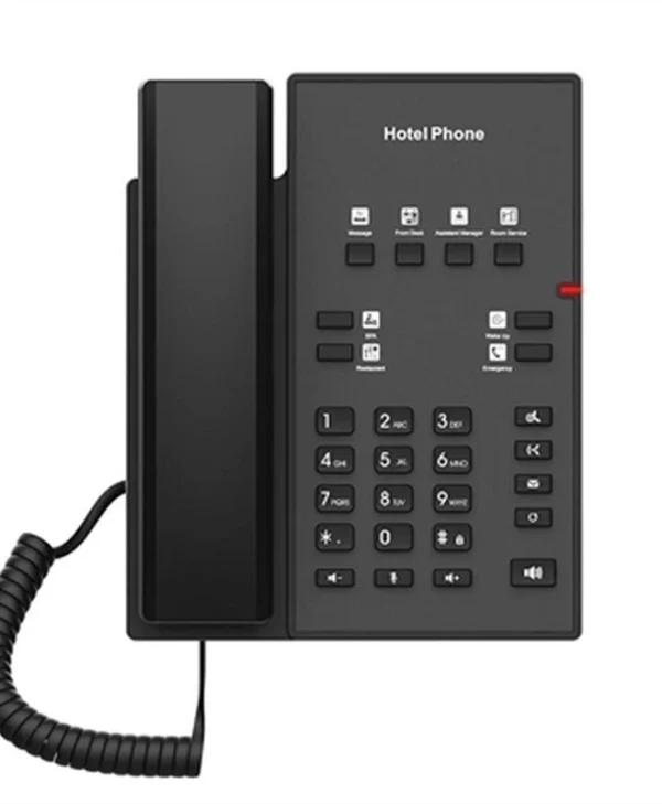 Fanvil H1 Ενσύρματο Τηλέφωνο IP 2 γραμμών Μαύρο H1
