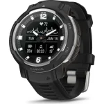 Garmin Instinct Crossover 45mm Αδιάβροχο Smartwatch με Παλμογράφο (Μαύρο)