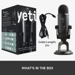 Blue Microphones Yeti Σετ Πυκνωτικό Μικρόφωνο USB Επιτραπέζιο για Φωνητικά - Image 3