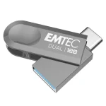 Emtec 128GB USB 3.2 Stick με σύνδεση USB-A & USB-C Ασημί - Image 2