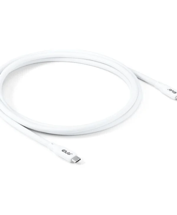Club3D USB 2.0 Cable USB-C male - USB-C 240W Λευκό 2m (CAC-3001) CAC-3001