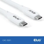Club3D USB 2.0 Cable USB-C male - USB-C 240W Λευκό 2m (CAC-3001) CAC-3001 - Image 3