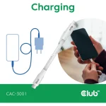 Club3D USB 2.0 Cable USB-C male - USB-C 240W Λευκό 2m (CAC-3001) CAC-3001 - Image 5