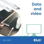 Club3D USB 2.0 Cable USB-C male - USB-C 240W Λευκό 2m (CAC-3001) CAC-3001 - Image 6