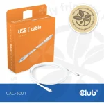 Club3D USB 2.0 Cable USB-C male - USB-C 240W Λευκό 2m (CAC-3001) CAC-3001 - Image 7