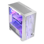 Modecom Volcano Perun Apex Gaming Midi Tower Κουτί Υπολογιστή με Πλαϊνό Παράθυρο και RGB Φωτισμό Λευκό - Image 9