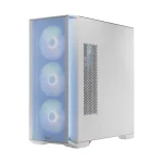Modecom Horizon Flow Midi Tower Κουτί Υπολογιστή με Πλαϊνό Παράθυρο και RGB Φωτισμό Λευκό - Image 6