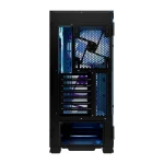 Modecom Horizon Flow Midi Tower Κουτί Υπολογιστή με Πλαϊνό Παράθυρο και RGB Φωτισμό Μαύρο - Image 2